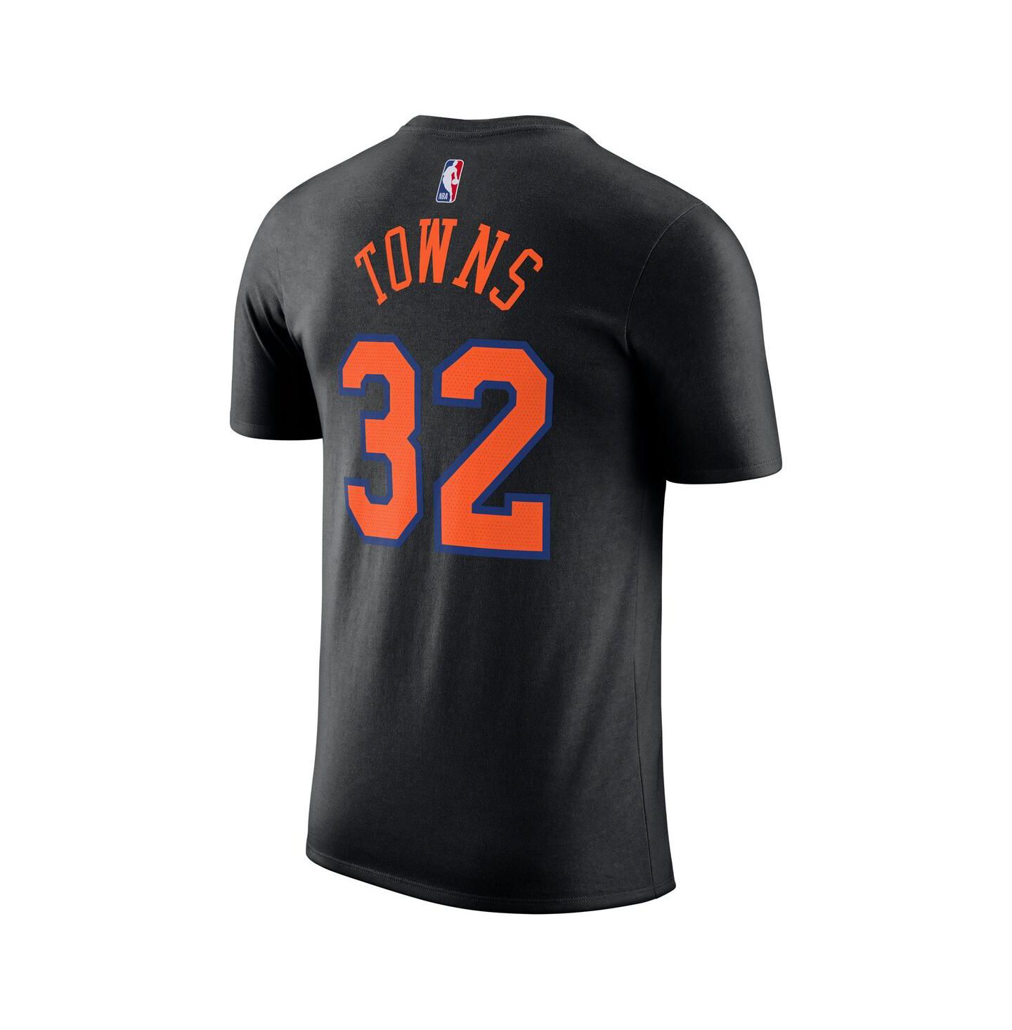 Футболка Jordan Karl-Anthony Towns Black New York Knicks Name & Number — фото 3
