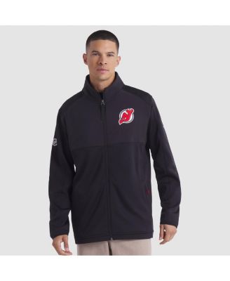 Men's Black New Jersey Devils Authentic Pro Rink Full-Zip Jacket