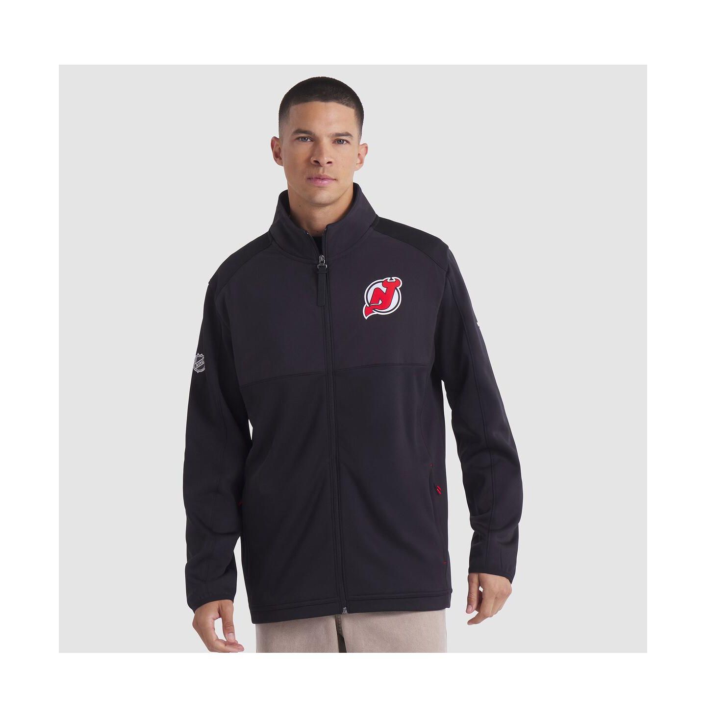 Мужская куртка Fanatics Black New Jersey Devils Authentic Pro Rink Full-Zip — фото 1