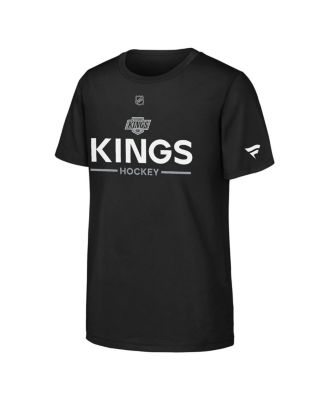 Big Boys and Girls Black Los Angeles Kings Authentic Pro Wordmark T-Shirt