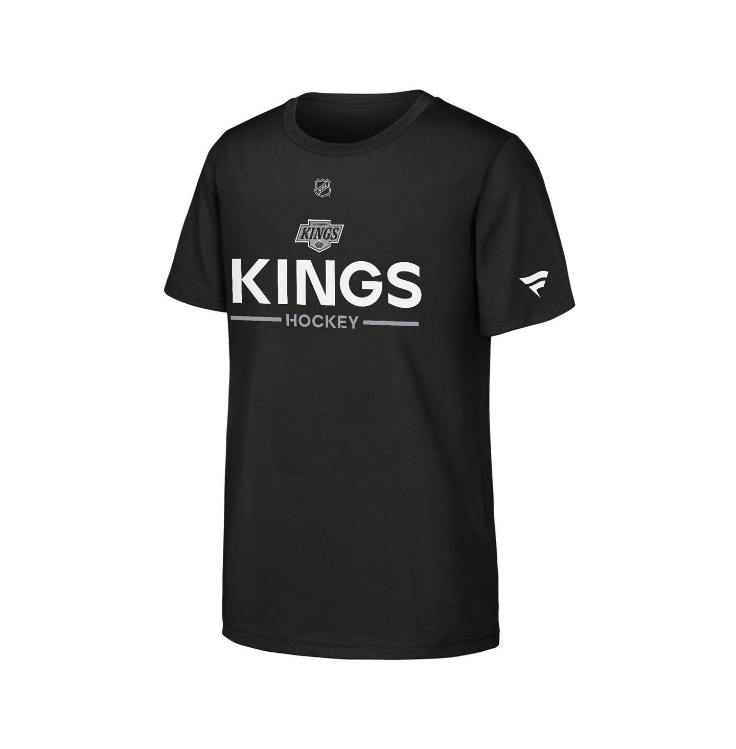 Детская футболка Fanatics Black Los Angeles Kings Authentic Pro Wordmark — фото 1