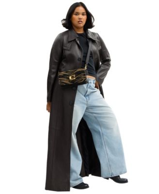 Beaded Tiger Tabby Medium Shoulder Bag 26