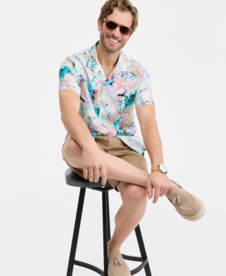 Men's Paint Palm Short-Sleeve Shirt