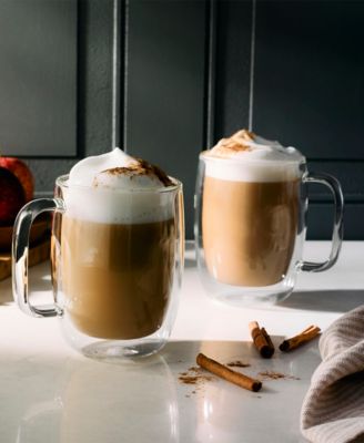 Sorrento Plus Latte Glass Mugs, Set of 2