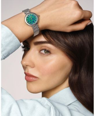 Women's Opal Watch With Opal Dial, Topaz Gemstone and Stainless Steel Bracelet 1331AOPS