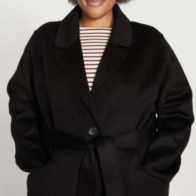 Plus Size Plus Double Face Luxe Coat