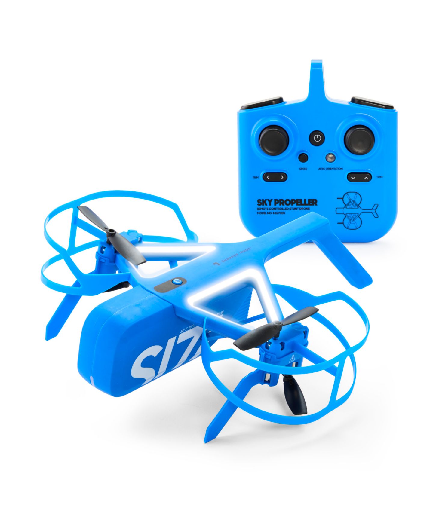 Детская игрушка Sharper Image Sky Propeller Remote Control Quad-Copter Drone, цвет: Синий — фото 1