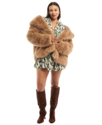 Women's June + Vie Faux Fur Coat