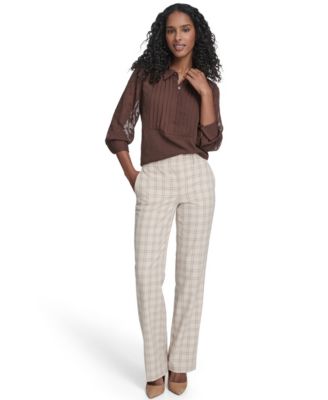 Women's Clip Dot Pleated Bib Top