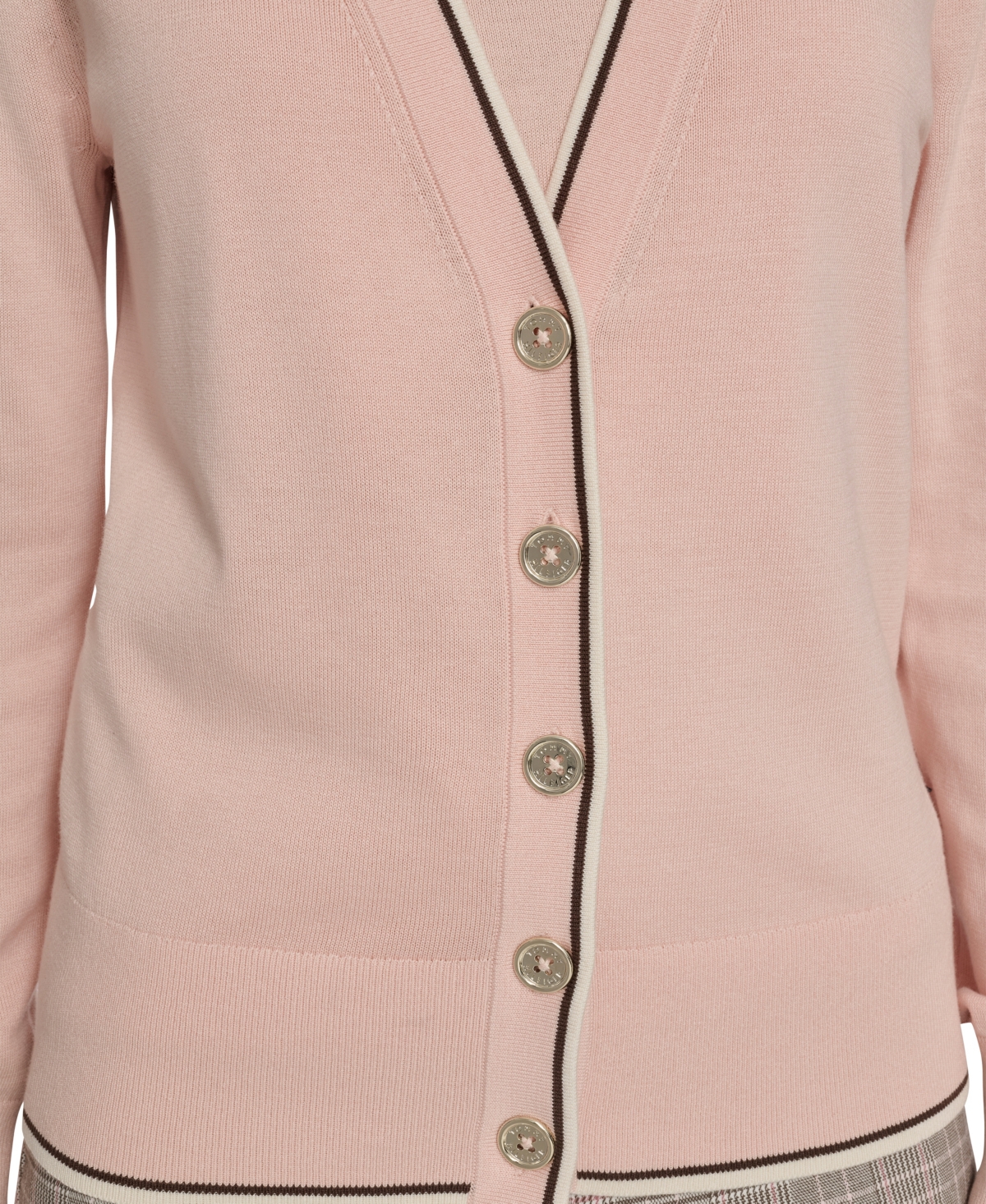 Tommy Hilfiger Women's V-Neck Long-Sleeve Cardigan Set