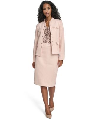 Women's Band Collar Eight-Button Jacket