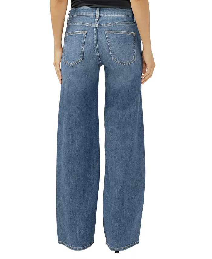 Women's Suki Mid Rise Curvy Fit Wide Leg Jeans - thumbnail 3