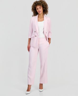 Women's Double Breasted Open-Front Blazer
