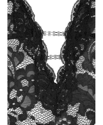 Women's Lace Halter Negligee