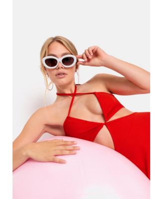 Women's Halter Neck Cut Out Dress