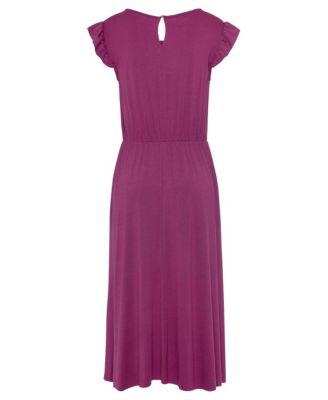 Women's A-Line Flutter Sleeve Romantic Dress