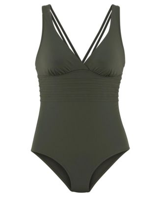 Women's Strappy Tummy Control One Piece Swimsuit