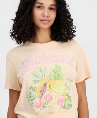 Juniors' Bahamas Fruit Crewneck Short-Sleeve T-Shirt