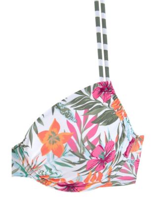 Women's Pattern Underwire Bikini Swimsuit Top Bra Sizing