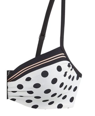 Women's Mix Print Underwire Bikini Swimsuit Top Bra Sizing