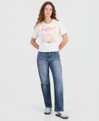 Juniors' Bonjour Graphic T-Shirt