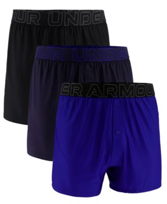 Men's 3-Pk. Solid Performance Tech Mesh 6" Boxers