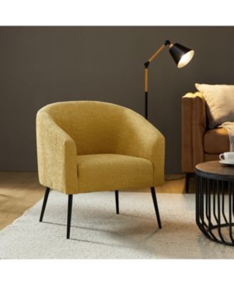 Hal Modern Boucle Armchair with Metal Leg