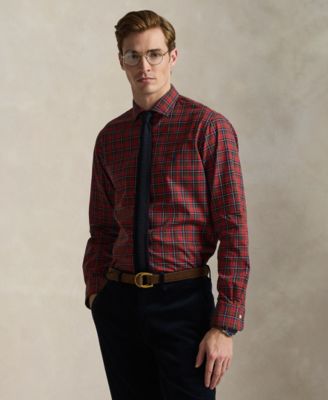 Men's Classic-Fit Plaid Twill Shirt