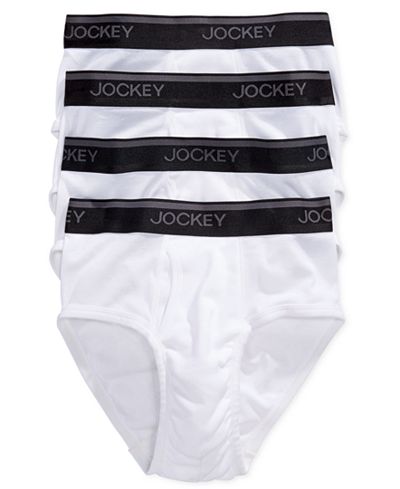 Jockey Men's Tagless StayCool Briefs, 4 Pack