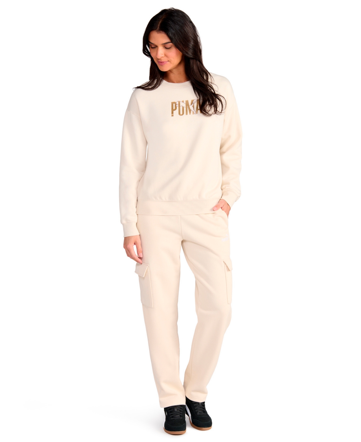 Puma Women's Crewneck Sweatshirt In White
