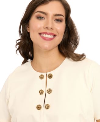 Plus-Size Crewneck Shift Dress