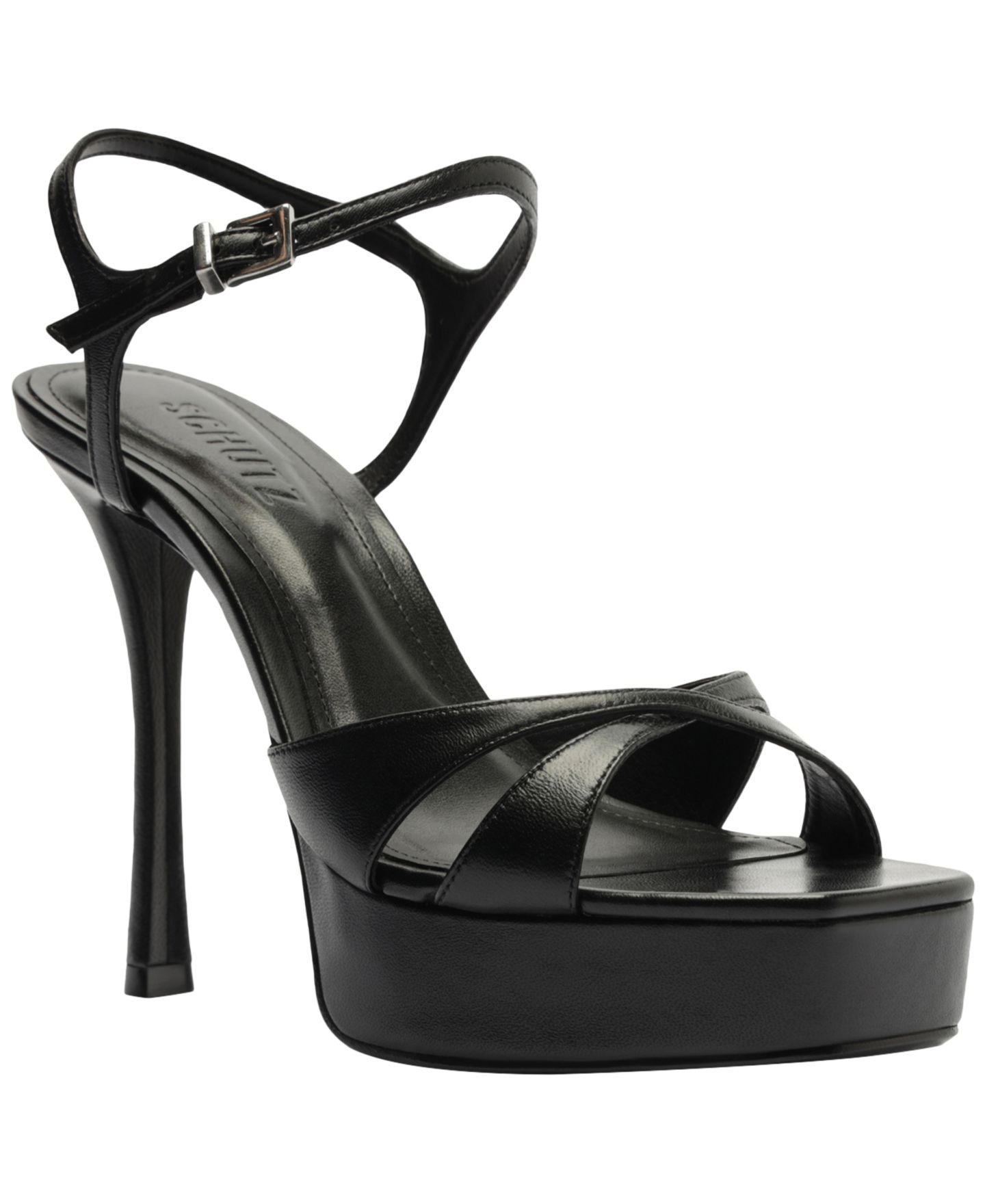 Женские сандалии Schutz Maxine Stiletto Heel Dress Sandals, цвет: Чёрный — фото 1