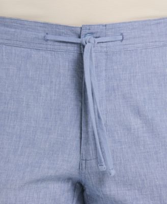 Men's Linen-Blend Drawstring Pants