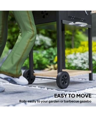 Charcoal BBQ Grill with Adjustable Charcoal Pan Barbecue Grill