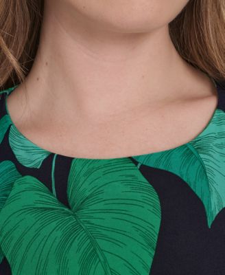 Women's Sleeveless Printed Shift Dress