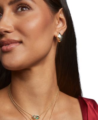 14k Gold Plated Adeline Metal Stud Earrings