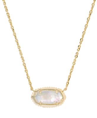 Imitation Pearl & Crystal Elisa Bow Short Pendant Necklace