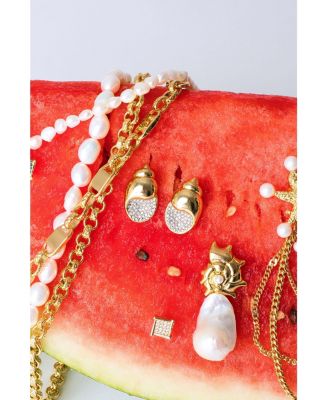 Lexi Crystal Seashell Stud Earrings