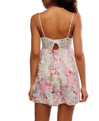 Women's Midnight Muse Printed Mini Slip Dress