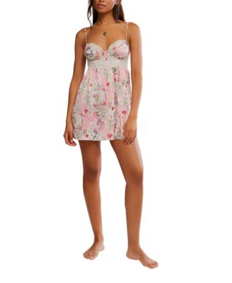 Women's Midnight Muse Printed Mini Slip Dress