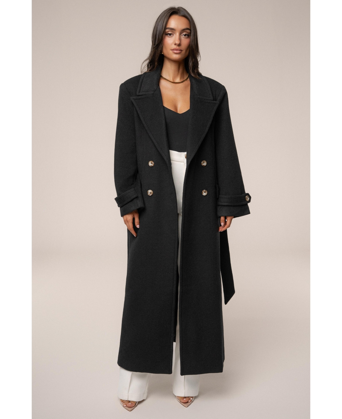 Jluxlabel Women's Empire Longline Coat