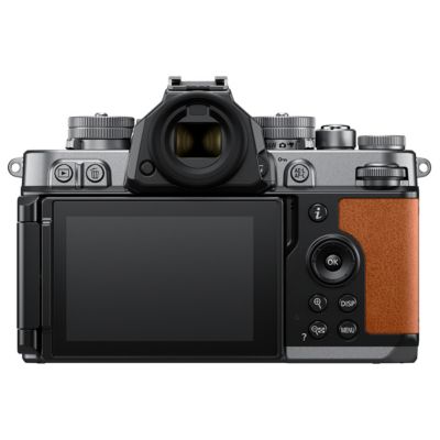 Z f Mirrorless Camera, Silver/Cognac Brown