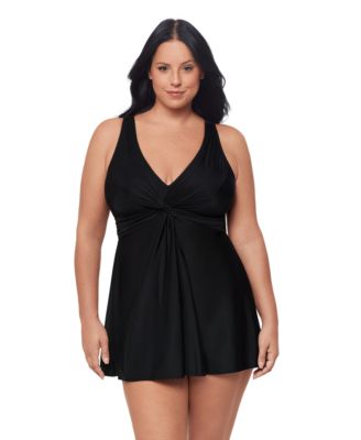 Plus Size Must Haves Marais Tummy Control Swim Dress