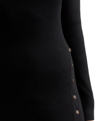 Junior's Square Neck Sweater Dress