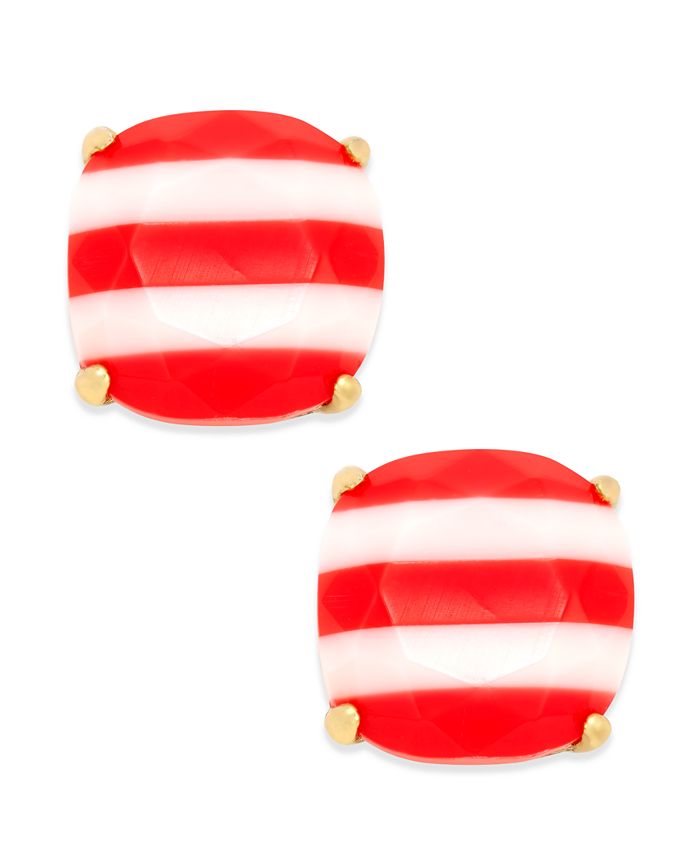 kate spade new york - 14k Gold-Plated Nautical Striped Stud Earrings