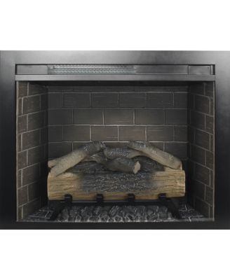 28 inch Infrared Electric Fireplace Insert, Touch Panel Home Decor Heater, Smokeless Firebox With fixed Trim Kit.With Crackling Sound