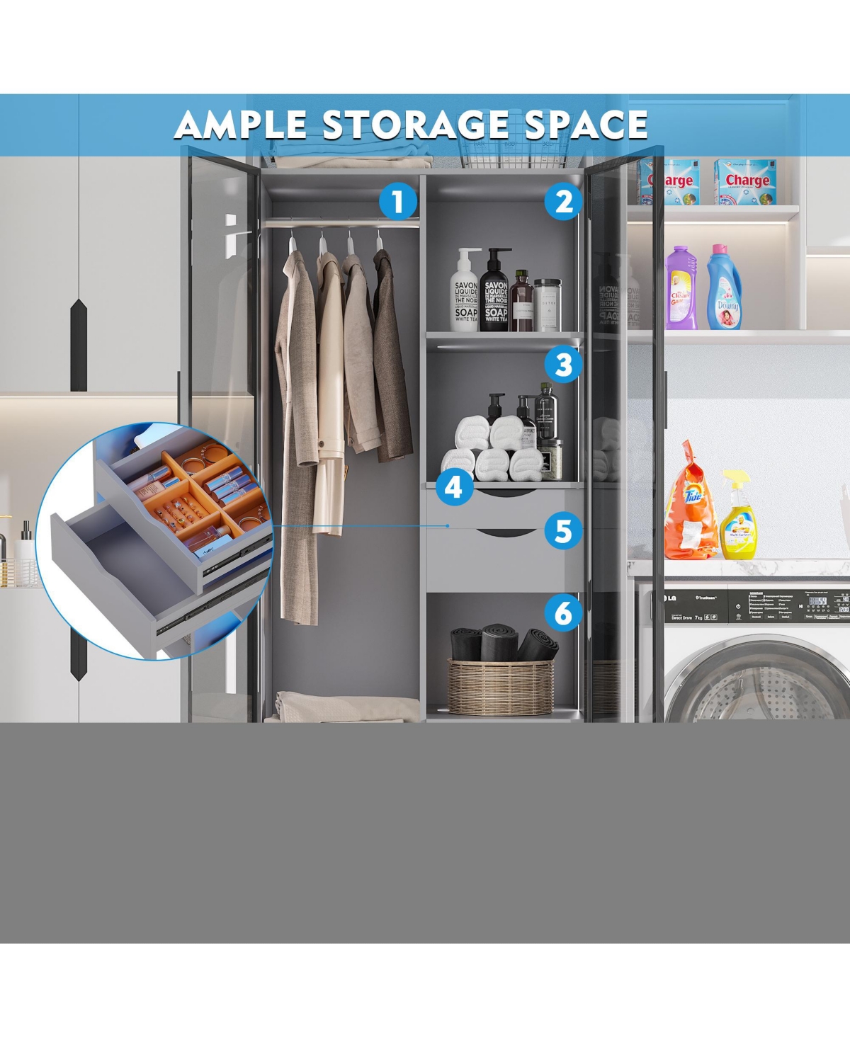 Vlsrka Vanity Makeup Desk with Mirror and Lights