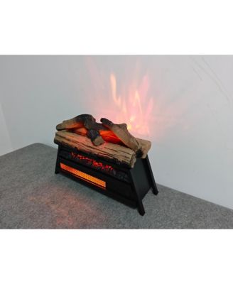 23 inch Electric Fireplace  3D Log set insert, Infrared Fireplace Heater for Indoor