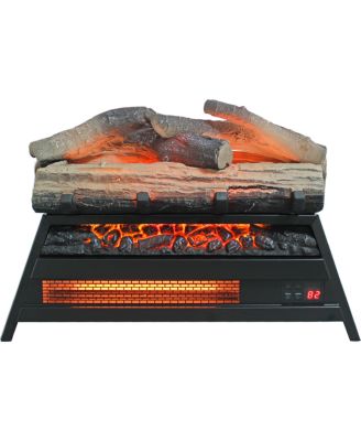 23 inch Electric Fireplace  3D Log set insert, Infrared Fireplace Heater for Indoor