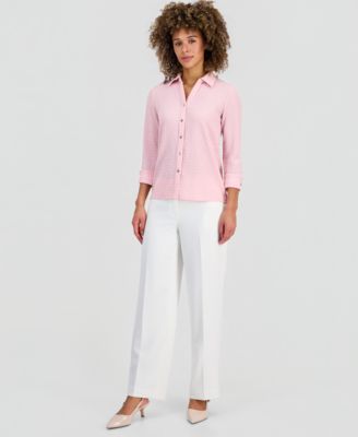 Women's, 3/4 Sleeve Button-Front Shirt